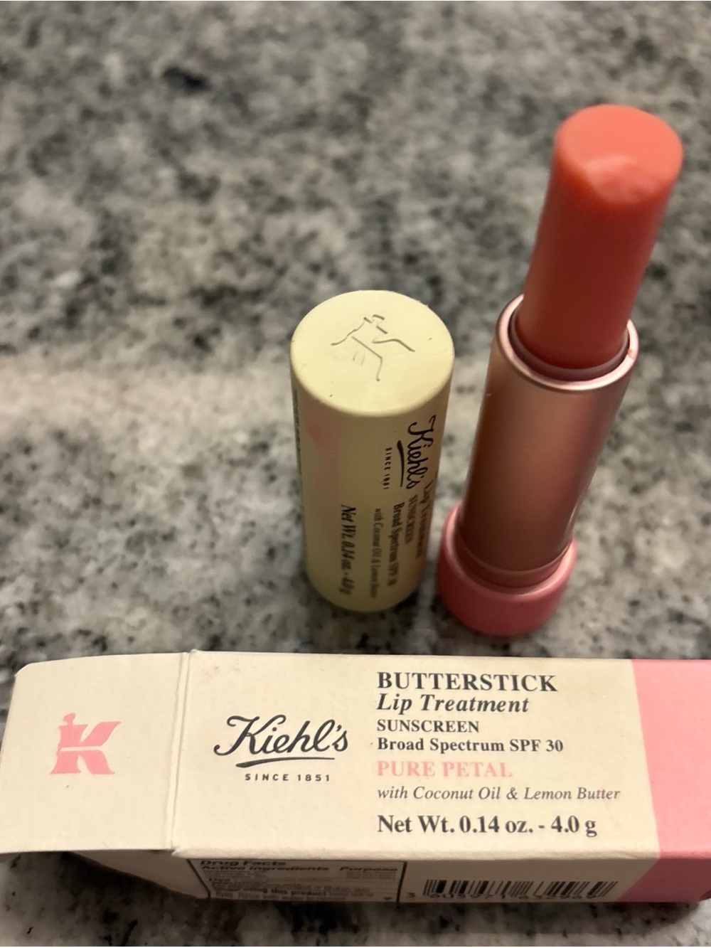 NEW Kiehls Butterstick Lip Treatment PURE PETAL *Rare & Discontinued NIB